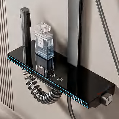 按键四功能淋浴花洒套装